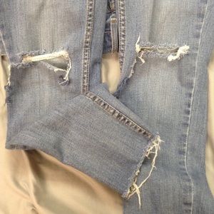 Woman's Size 26 Distressed Levis